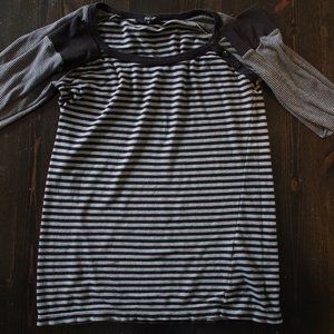 VINTAGE Net City M Striped long sleeve shirt